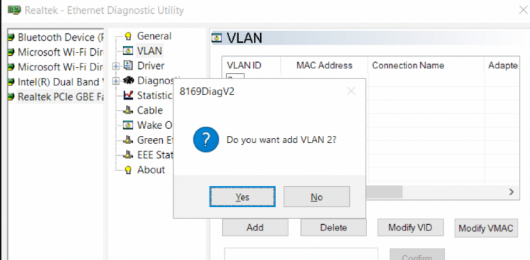 Как настроить vlan windows 7