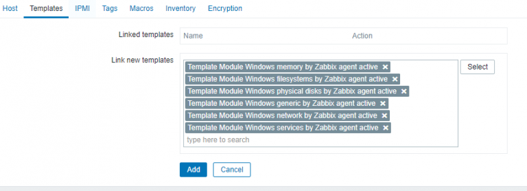 Zabbix отключить мониторинг служб windows