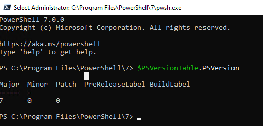 Обновить powershell. Сравнение POWERSHELL.