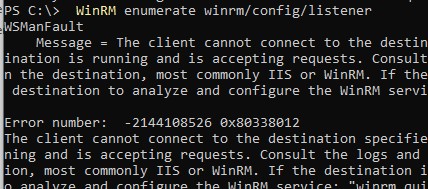 WinRM enumerate: проверить листенер