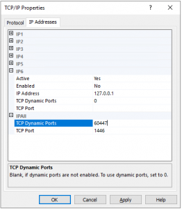 Ms sql открыть порты на windows