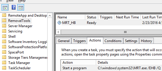 MRT_HB задание в планировщике для сканирвания компьтера от вредоносных программ