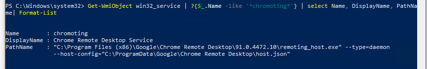служба chromoting - Chrome Remote Desktop Service 