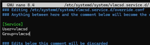 запуск vlscsd от пользователя