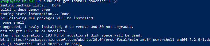 apt-get install - установка powershell в linux ubuntu