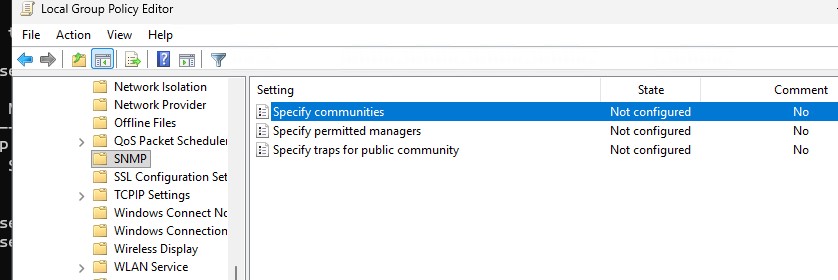Настройка параметров SNMP агента в Windows через групповые политикиparametrov-agenta-snmp-grupovie-politiki