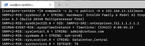 snmpwalk опрос Windows через SNMP