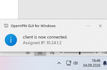 openvpn gui клиент подключен