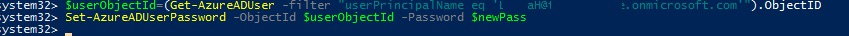 Set-AzureADUserPassword - PowerShell командлет для сброса пароля пользователя в Azure AD