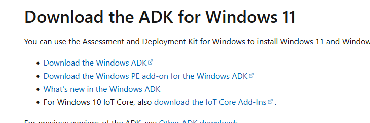 скачать ADK для Windows
