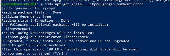 установка libpam-google-authenticator в linux