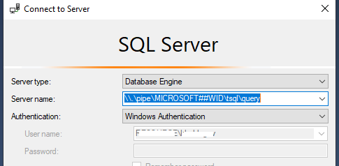 SQL Management Studio подключиться к базе данных RD Connectio Broker