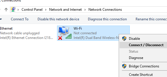 включить Wi-FI адаптер в Windows Server
