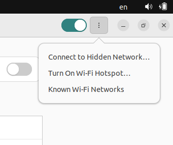включить wi-fi hotspot в linux