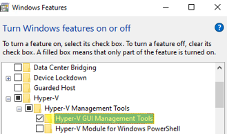 установить Hyper-V Manager в Windows 10