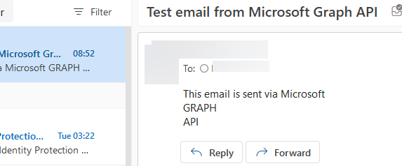 Отправить письмо через Invoke-RestMethod и Microsoft Graph API