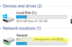 Сетевой диск SharePoint в проводнике Windows