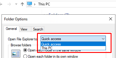 открывать по умолчанию папку в проводнике Windows