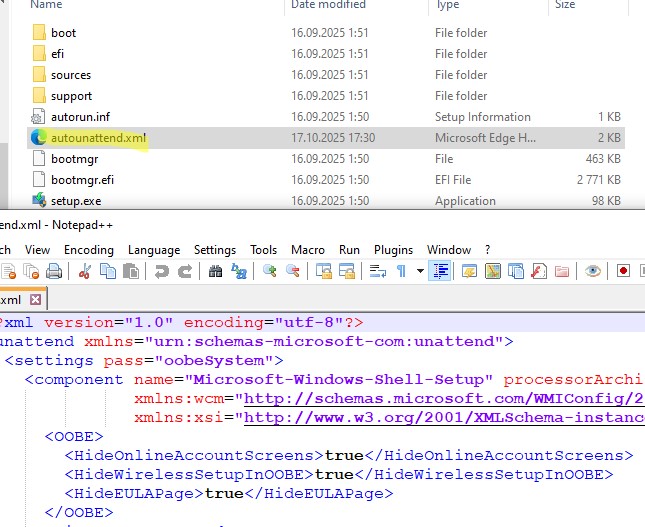 файл отвоответов autounattend-xml