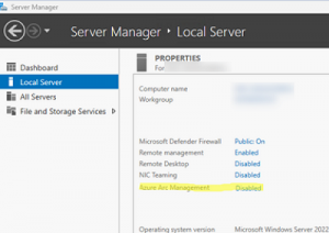 Удалить Azure Arc Setup в Windows Server 2022 | Windows для системных ...