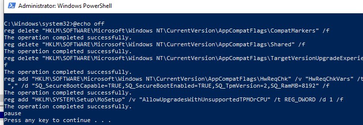разрешить апгрейд до windows 11 на неподдерживаемом компьютере