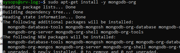 установка mongodb