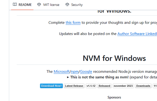 Установка менеджера версий NVM (Node Version Manager) в Windows