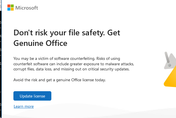 Don’t risk your file safety. Get Genuine Office