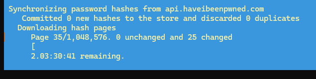 Sync-HashesFromHibp - загрузка базы скомпрометированных паролей из HIBP pwnded 