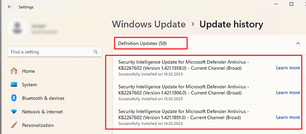 KB2267602 в Windows Update- обновление содержит новые сигнатуры для Microsoft Defender