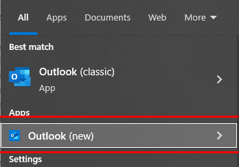 автоматически установился новый Outlook в Windows