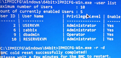 IPMICFG-Win.exe вывести пользователей