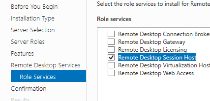  роль Remote Desktop Session Host в Windows Server