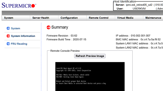 supermicro web интерфейс