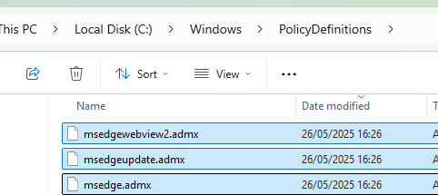 admx шаблоны GPO для Microsoft Edge