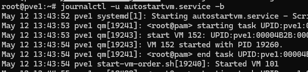bash скрипт для автозапуска виртуалок на proxmox