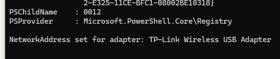 PowerShell скрипт: отключить рандомные адреса для Wi-Fi карты