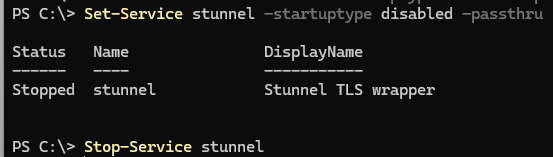 Отключить автозапуск службу в Windows с помощью PowerShell