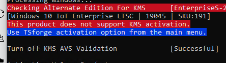 This product doesn’t support KMS activation.