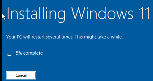 процесс установки образа