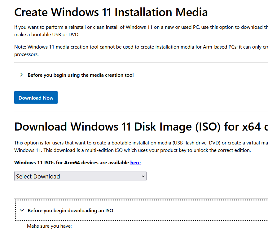 Скачать Media Creation Tool для Windows 11