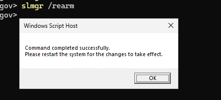 slmgr /rearm