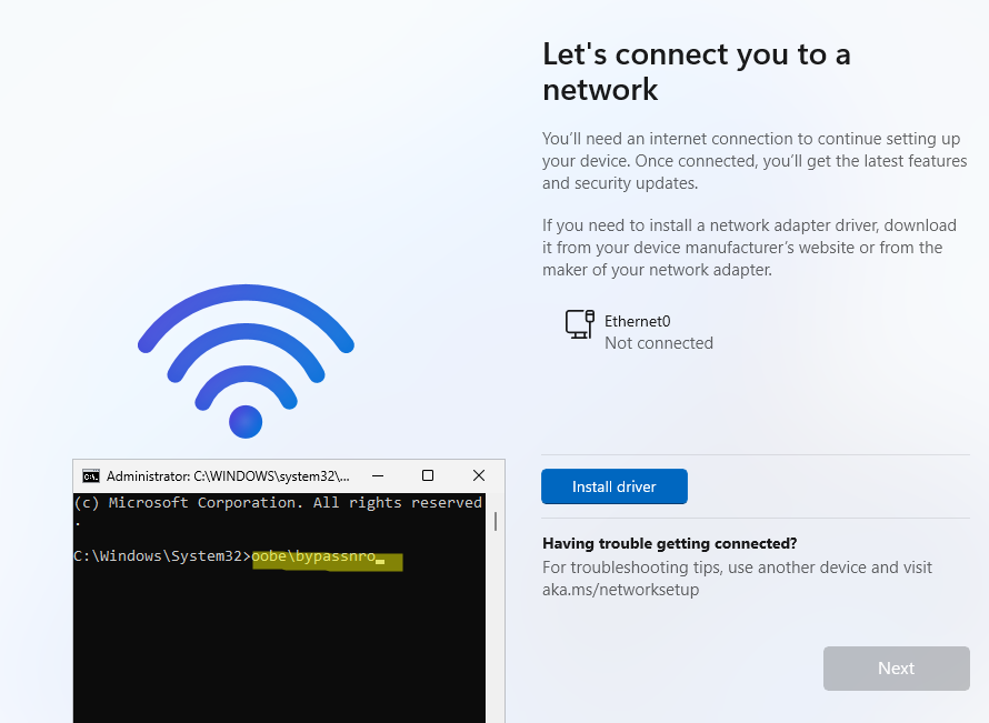 Установка Windows без подключения к интернету