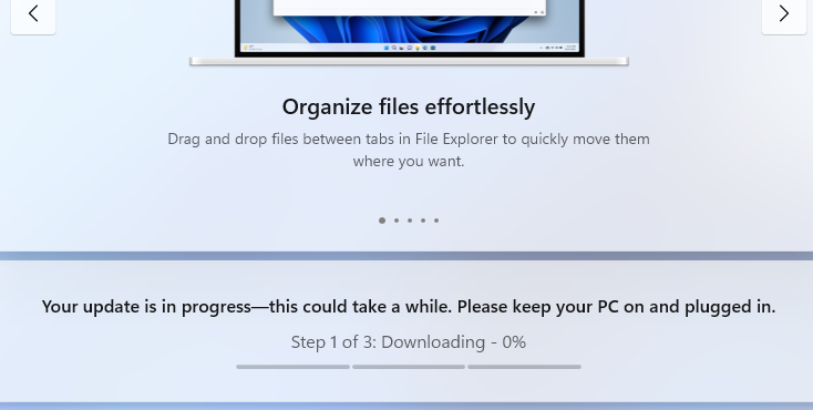 Windows 11 скачивает обновления через Windows Update