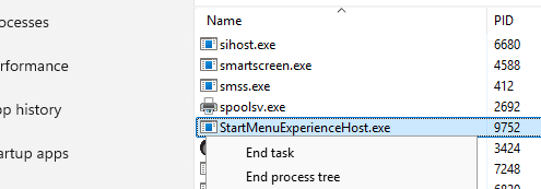 Зависает процесс StartMenuExperienceHost.exe - не открывается стартовое меню в Windows Server RDS