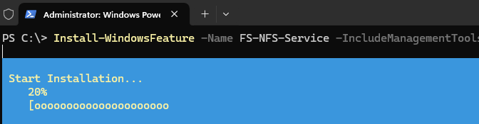 Install-WindowsFeature -Name FS-NFS-Service 