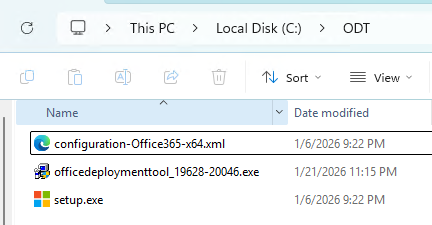 Скачать и установить Office Deployment Tool 