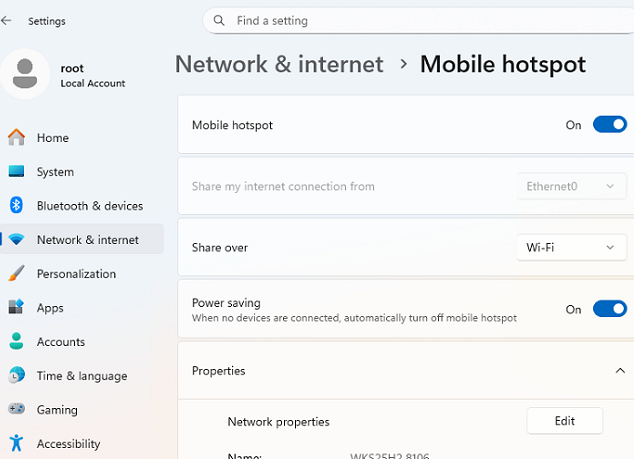 Точка доступа Wi-Fi не запускается автоматически после загрузки Windows