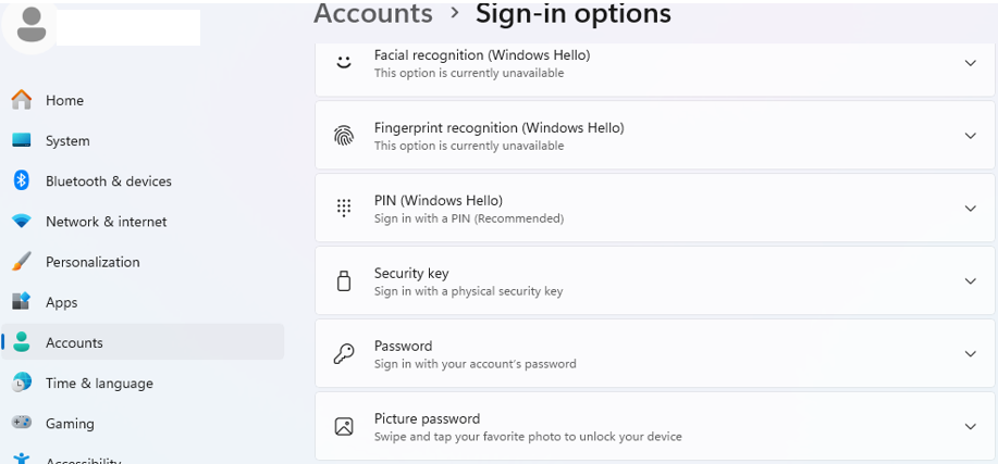 Включить вход по паролю в Windows 11