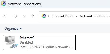 Отключите сетевой адаптер для отключения доступа в интернет